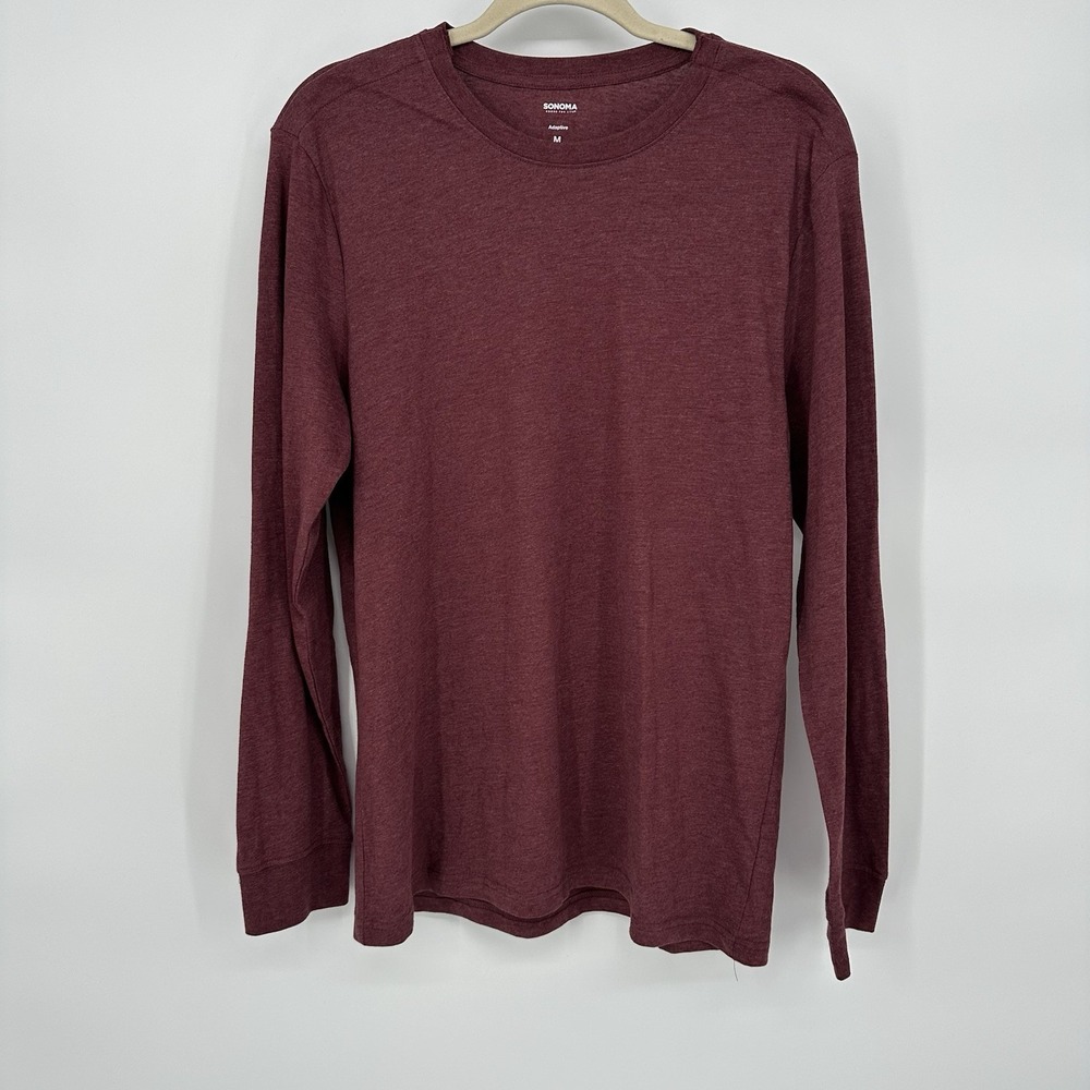 Men's Adaptive‎ Long Sleeve Tee Size Medium White Sonoma Shirt